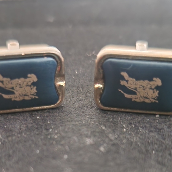 Burberry Blue Seahorse Cufflinks - Picture 2 of 7